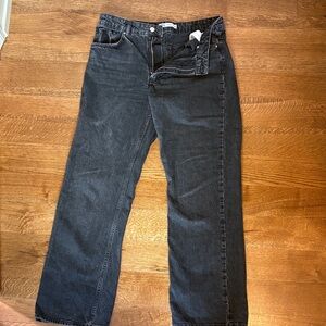 Zara Straight Leg Black Jeans